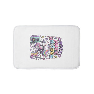 Unicorn Rock Music Unicorn Charming Marketplace Ar Bath Mat
