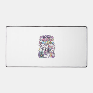 Unicorn Rock Music Unicorn Charming Marketplace Ar Desk Mat