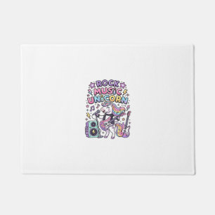 Unicorn Rock Music Unicorn Charming Marketplace Ar Doormat