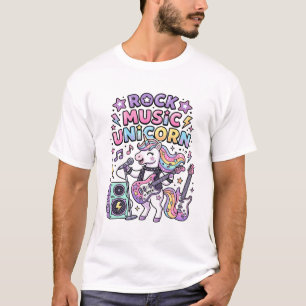 Unicorn Rock Music Unicorn Charming Marketplace Ar T-Shirt