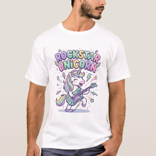 Unicorn Rockstar Unicorn Charming Apparel Graphic_ T-Shirt