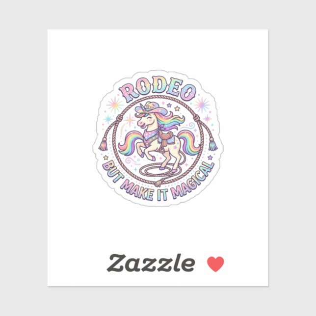 Unicorn Rodeo but Make It Magical Funny Cute Gift  (Sheet)