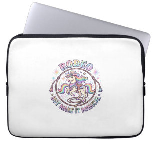 Unicorn Rodeo but Make It Magical Funny Cute Gift Laptop Sleeve