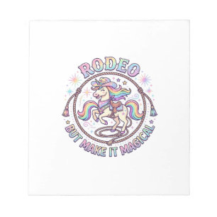 Unicorn Rodeo but Make It Magical Funny Cute Gift  Notepad