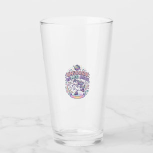 Unicorn Roller Disco Graphic Design T-Shirt Design Glass