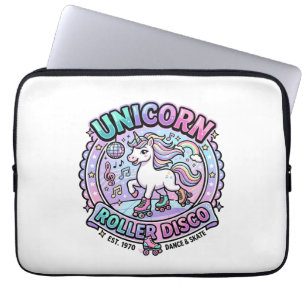 Unicorn Roller Disco POD Ready Marketplace Artwork Laptop Sleeve