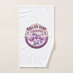 Unicorn Roller Rink Unicorn POD Ready Merch Design Hand Towel