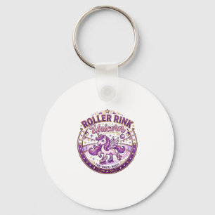 Unicorn Roller Rink Unicorn POD Ready Merch Design Key Ring