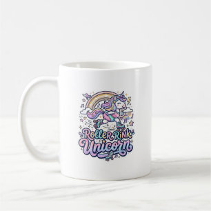 Unicorn Roller Rink Unicorn Premium Vector Sticker Coffee Mug