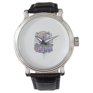 Unicorn Roller Rink Unicorn Premium Vector Sticker Watch