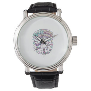 Unicorn Roller Skates Unicorn Retro Style Graphic Watch