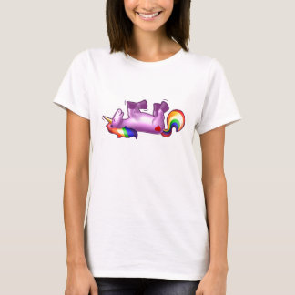 Unicorn Rolling on the Floor Laughing T-Shirt