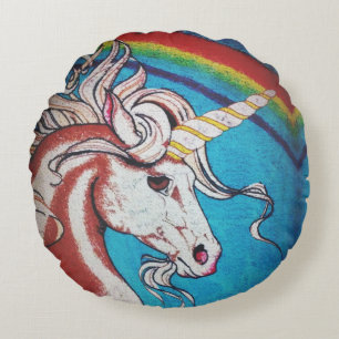 Unicorn Round Cushion