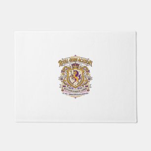 Unicorn Royal Horn Academy Stylish Zazzle Design_1 Doormat