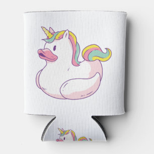 Unicorn Rubber Duck Can Cooler