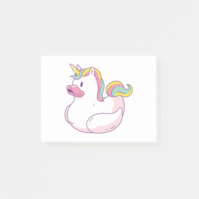 Unicorn Rubber Duck Post-it Notes (Front)