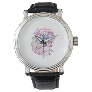 Unicorn Running on Glitter and Delusion Charming M Watch