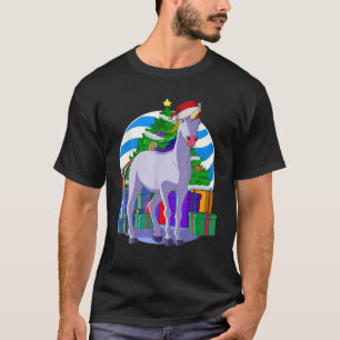 Unicorn Santa Christmas Tree Decor T-Shirt