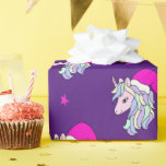 Unicorn Santa roll out Christmas wrapping paper<br><div class="desc">Unicorn Santa roll out Christmas wrapping paper dark purple.</div>