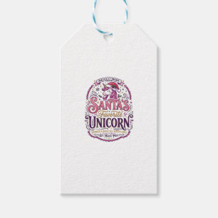 Unicorn Santa's Favourite Unicorn Gift Tags
