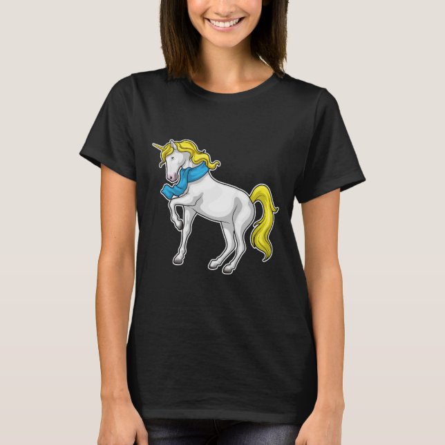 Unicorn Scarf T-Shirt (Front)