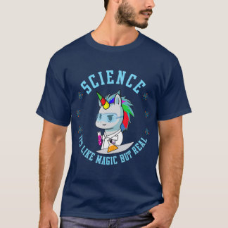Unicorn Scientist Funny Science Is Like Magic T-Shirt