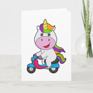 Unicorn Scooter Card