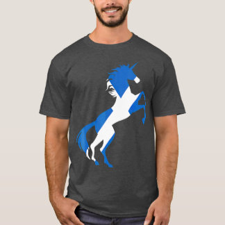 Unicorn Scotland Flag  Magical Unicorn Scottish T-Shirt