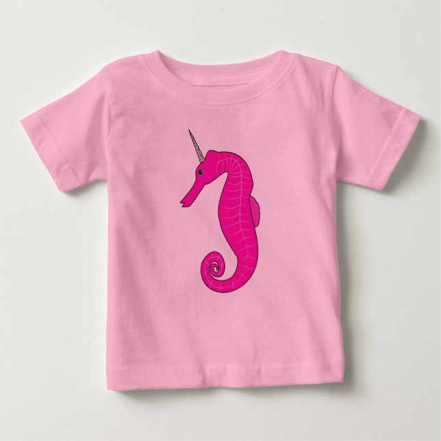 Unicorn Seahorse Baby T-Shirt (Front)