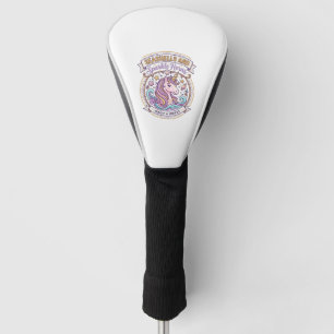 Unicorn Seashells and Sparkle Horns POD Ready Zazz Golf Head Cover