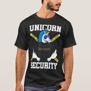 Unicorn Security Birthday  Brother Dad Mens Boys P T-Shirt