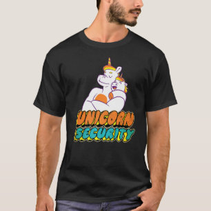 Unicorn Security Birthday Daughter Girl Mum Dad T-Shirt