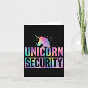 Unicorn Security Costume Halloween Magical Unicorn Card