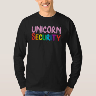 Unicorn Security Dad Brother Halloween Costume Men T-Shirt