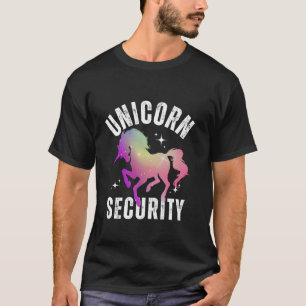Unicorn Security Funny Birthday Halloween Costume  T-Shirt