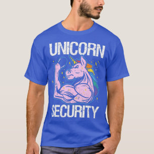 Unicorn Security Funny Costume Police Men Women T-Shirt