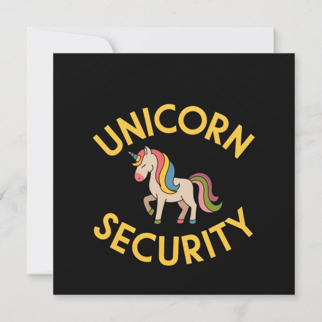 Unicorn Security: Keep the Magic Safe with a Touch Invitation (Front)
