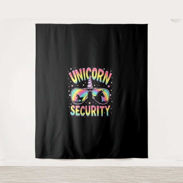 Unicorn Security Long Sleeve T-Shirt_1 Tapestry (Front)