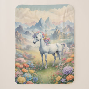 Unicorn Sherpa Blanket