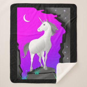 Unicorn Sherpa Blanket