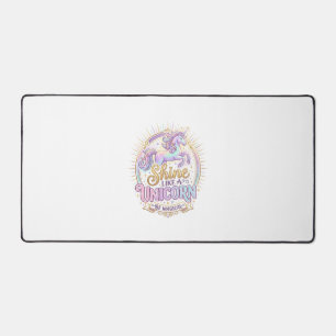 Unicorn Shine Like a Unicorn POD Ready Marketplace Desk Mat