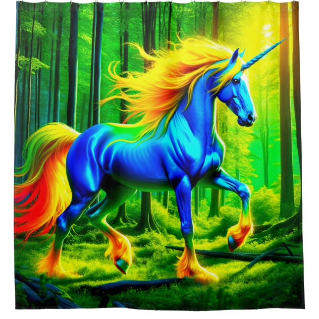 Unicorn Shower Curtain (Front)