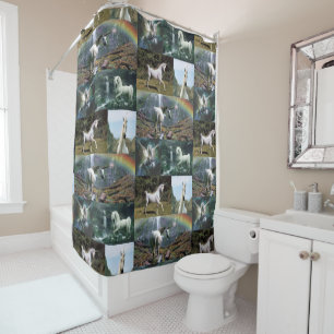 Unicorn shower curtain