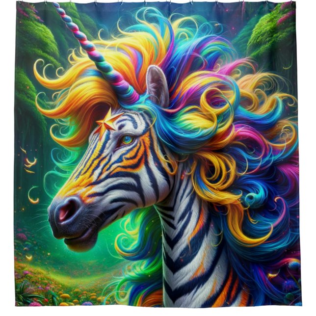 Unicorn Shower Curtain (Front)