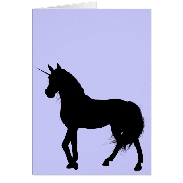 Unicorn Silhouette Card (Front)