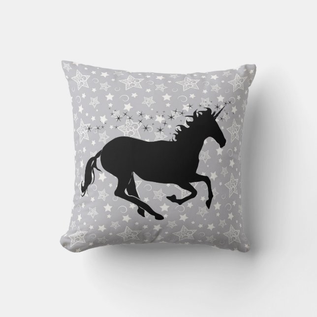 Unicorn Silhouette Cushion (Front)