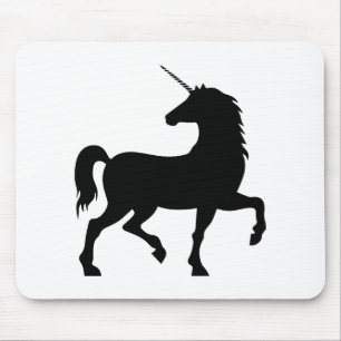 Unicorn Silhouette Mouse Pad