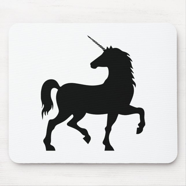 Unicorn Silhouette Mouse Pad (Front)