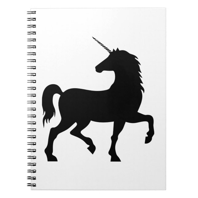 Unicorn Silhouette Notebook (Front)