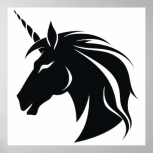 Unicorn silhouette  poster